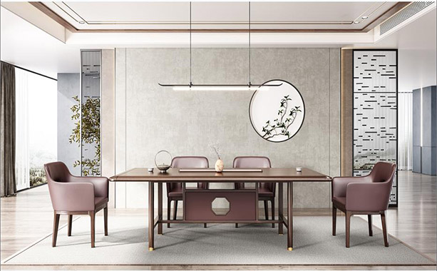 办公家具|洽谈桌|新中式系列油漆办公桌|油漆现代版办公洽谈桌